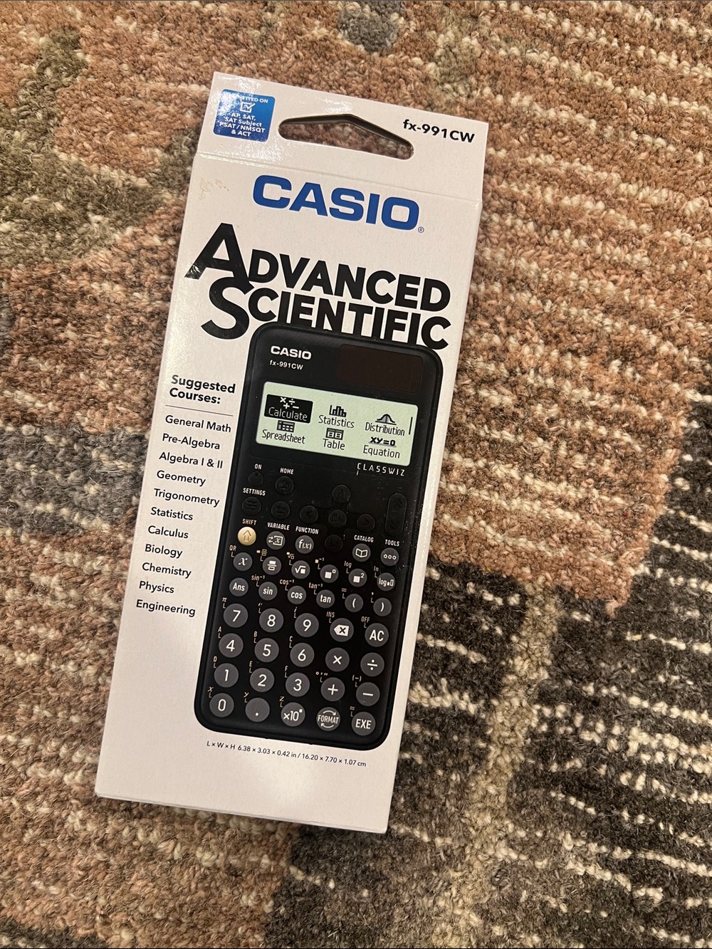 Casio Advanced Scientific Calculator in Black and White